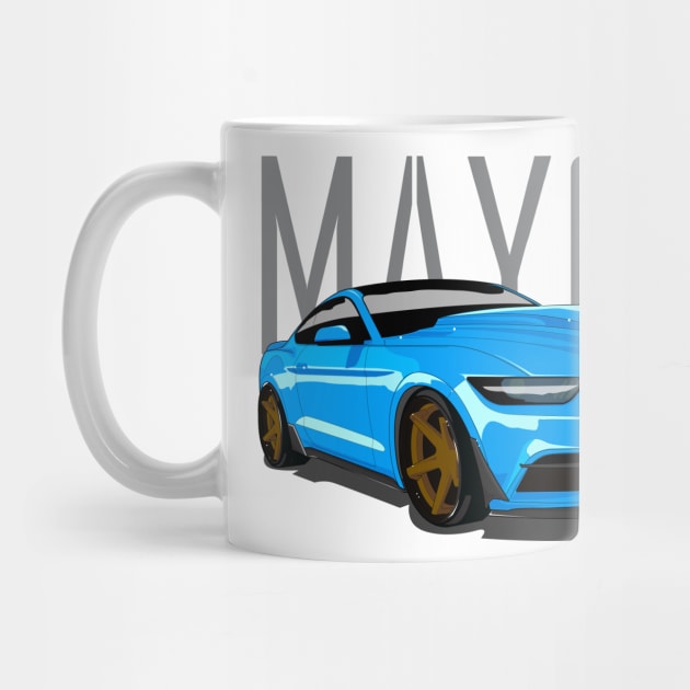 S550 Ford Mustang tuned grabber blue by MAYCO DESIGN